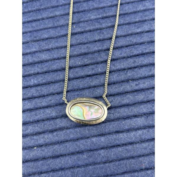 Beautiful Avon Costume Necklace With Mother Of Pearl Pendant