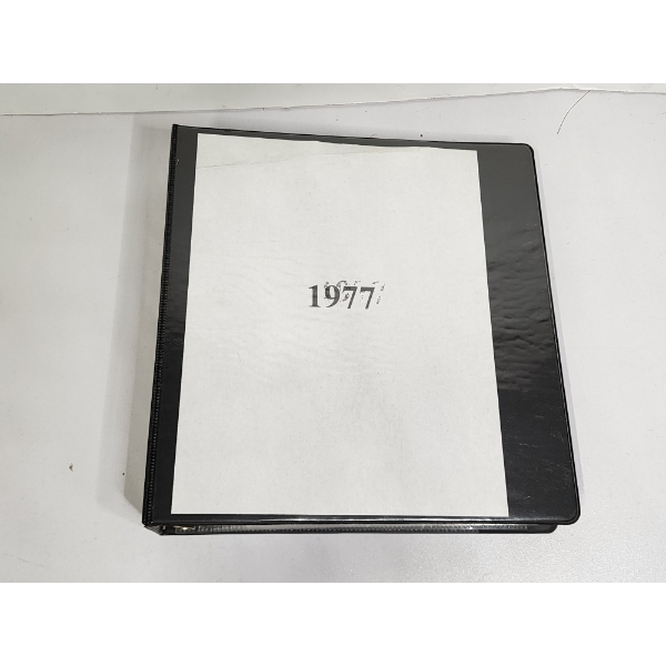 Large Binder Full of Assorted 1977 Football Trading Cards 