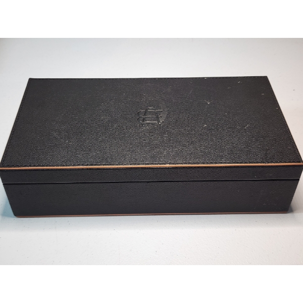 Nice Leather Storage Box Approx. 10x5in 