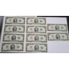 Image 1 : U.S Currency - (20) Series 2013 Sequential $2 Bank Notes - Face Value: $20.00