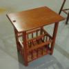 Image 1 : Vintage Oak End Table With Opening For Lamp Cord As Shown - 23 x 20 x 14 - Excellent Condition