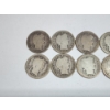 Image 2 : (10) U.S. Assorted Years 90% Silver Barber Dimes FV: $1.00