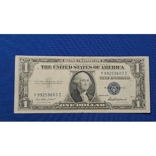 United States Series 1935 F $1 Silver Certificate With Priest And Anderson Signatures