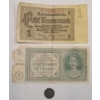 Image 1 : German Issued Paper & Coin Currency 