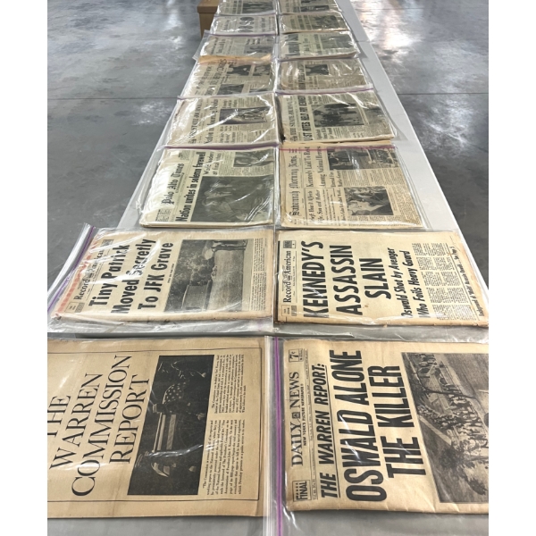Lot of 17 Newspapers - JFK Related