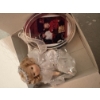 Image 11 : *Pick Up At Mantua Home-No Shipping Available*  Gray Tote filled with Christmas Decor - Ornaments