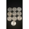 Image 1 : Assorted Years & Mint Marks 90% Silver Walking Liberty Half Dollars - Face Value: $5.00