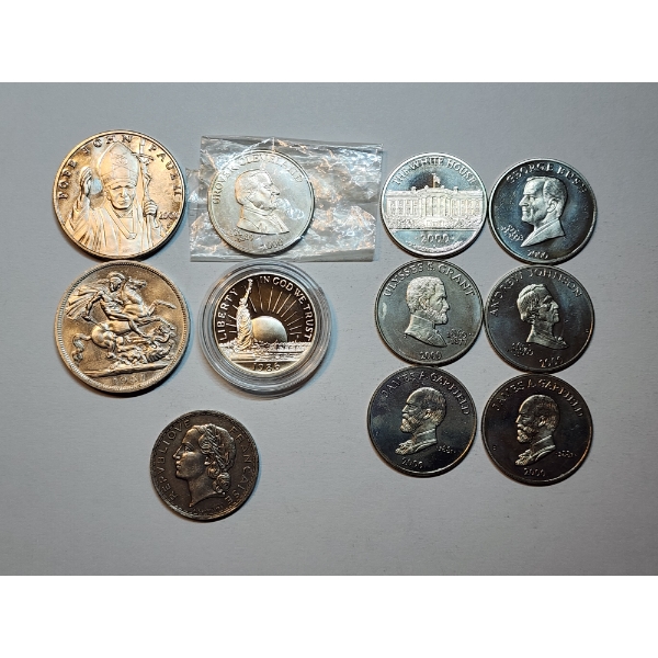 Lot of Assorted Coins Including U.S. Commemoratives, France, & More! 
