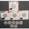 Image 1 : (11) Assorted & Unknown Years U.S Buffalo Nickels - Face Value: $0.55