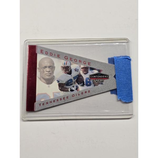 1998 Playoff Contenders Pennants - Gray Felt Eddie George Tennessee Oilers #97