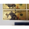 Image 5 : x5 Assorted Marvel Superheroes 999999 24K Gold Foil Banknotes Set w/ CoA