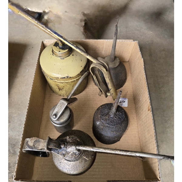 Assorted Oil Cans - Some Antique