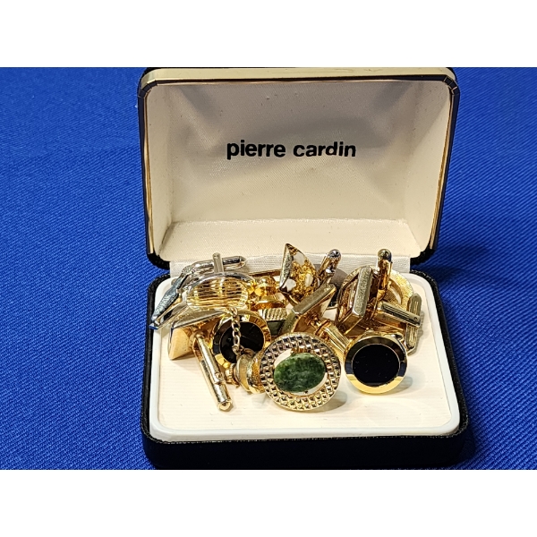 Assorted Vintage Cufflinks - Including Pierre Cardin - All in Excellent Condition