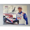 Image 1 : Ryan Hunter-Reay Signed Indy 500 AJ Foyt Racing Photo, Info, & Highlights Card