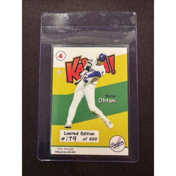 Shohei Ohtani Los Angeles Dodgers Kaboom Baseball Card - Mint - Low Production - 179/899