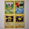 Image 1 : Four Assorted Vintage Pokemon Trading Cards Including Two Rares & 1ST EDITION PIKACHU 70/111 ~ NM!