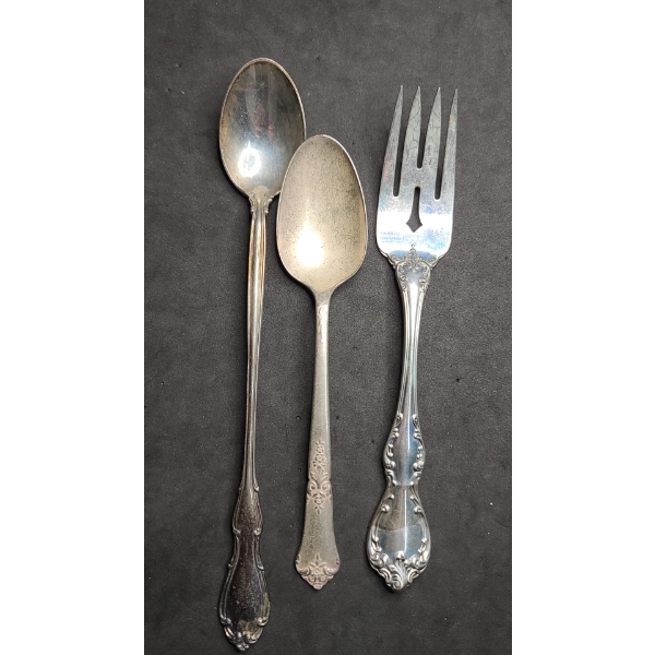 (3) Pcs Of Sterling Silverware - Total Weight: 108.8g