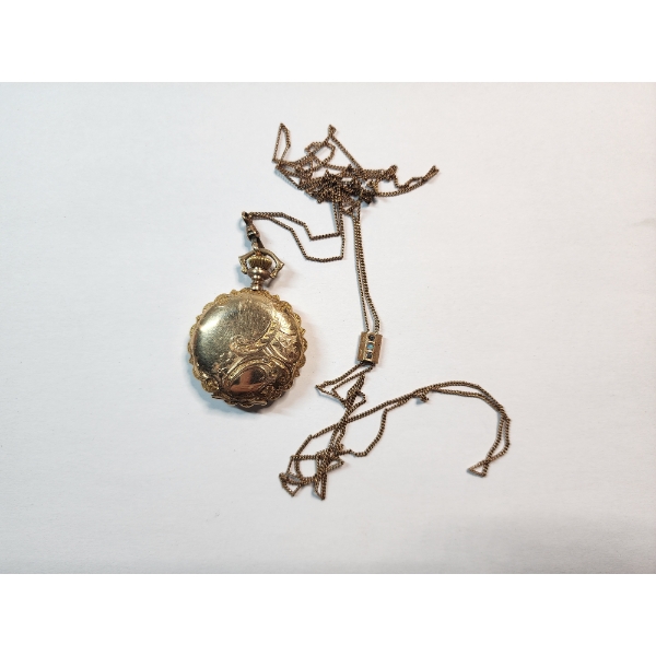Gorgeous Gold-Filled Elgin Pocket Watch With Adjustable Chain
