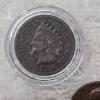 Image 3 : Vintage US Coins Featuring 1888 Indian Head Cent, Buffalo Nickels, And Wheat Cents - FV: $.47