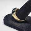 Image 3 : Vintage 14K Yellow Gold Fluted Onyx Dome Ring - Size 9.5 - Total Weight: 9.3g