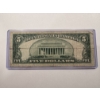 Image 2 : 1928-F United States Lincoln $5.00 Red Seal Bill In Protective Holder - Exceptional Note