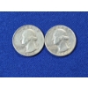 2 - 90% Silver Washington Quarters; 1960-D &1964