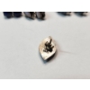 Image 4 : Four Pairs of Sterling Silver Stud Earrings with Various Gemstones - TW: 8.9g