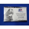Image 1 : 2008 United States Mint 50 State Quarters Silver Proof Set ~ 5 State Quarters All 90% Silver 