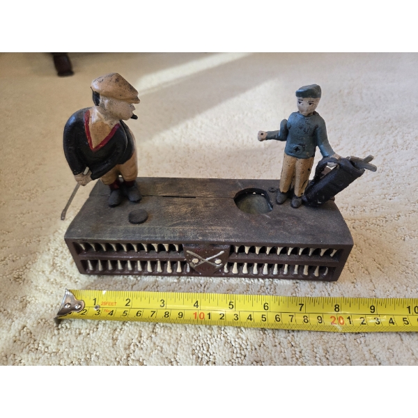 *Pick Up At Mantua Home-No Shipping Available* Collectable Rare Vintage 8.5'' Mechanical Golfers Coi