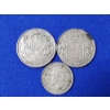 Image 2 : Lot of 3 Silver Canadian Silver Coins: 50 Cent & 25 Cent ASW: 0.75 oz