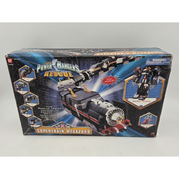 New In Box! Power Rangers Deluxe Supertrain Megazord 