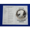 Image 4 : 1986-S American Eagle Proof - 1 Ounce .999 Fine Silver - With Box & CoA