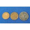 Image 1 : 1838 Coronet Head Large Cent, 1908 U.S Philippines One Centavo & Civil War Era Two Cent Coin 