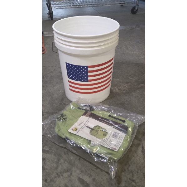 New 5 Gallon Bucket, And Canvas Bucket Bag