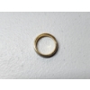 Image 3 : 18K Gold & Platinum Two-Tone Band - Size 6 - Total Weight: 7.2g