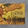 Image 3 : 9/11 Patriot Day We Will Never Forget Gold Foil Note ~ Beautiful Mint Condition!
