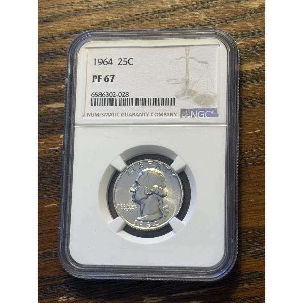 NGC 1964 PF 67 90% Silver Quarter