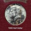 Image 4 : 1965 "No Mint Mark Collection" 5-Coin Boxed Set with 40% Silver Kennedy Half-Dollar