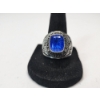 Image 5 : Jostens U.S. Navy Veteran Ring Blue Stone SRD Co. 250 Stainless Military Style Ring