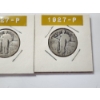 Image 4 : Three U.S. Standing Liberty 90% Silver Quarters: 1925-P, 1927-P, 1927-P FV: $0.75