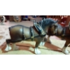 Image 2 : Vintage Pair Of Clydsdale Molded Plastic Horses 12" L - Budweiser?  Nice!