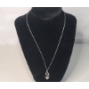 Image 1 : Sterling Silver & Diamond Accent Infinity Pendant 18" Necklace - Weight: 4.3g