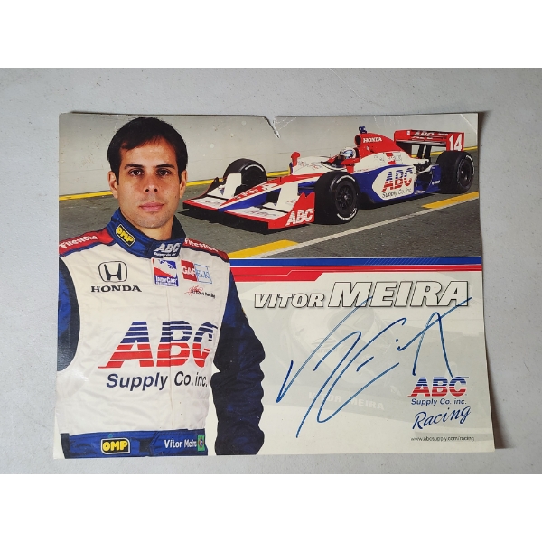 Vitor Meira Indianapolis Indy 500 ABC Supply Co. Racing Singed Car Promo Card