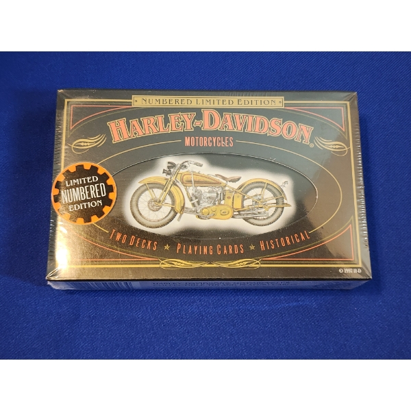 Brand New Sealed Limited Edition Harley Davidson Playing Cards Set - Bosley Auctioneers Brand New Sealed Limited Edition Harley Davidson Playing Cards Set - Bosley Auctioneers