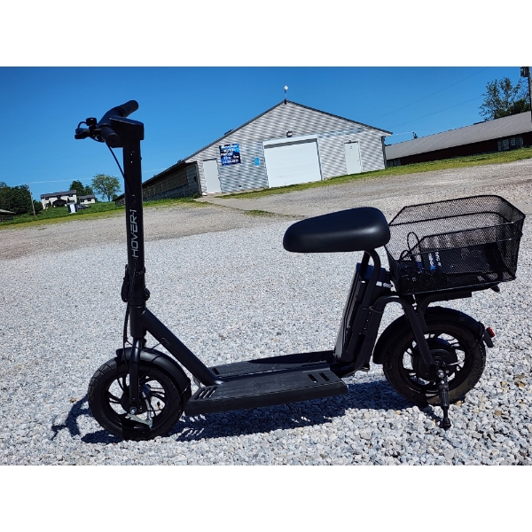 Hover-1 Electric Folding Seated Scooter ~ LIKE NEW ~ LESS THEN 2 MILES DRIVEN ~ Alpha Cargo Model