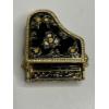 Image 6 : Miniature black enamel baby grand piano trinket box - ~1.5"