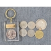 Image 1 : Lot of Assorted Collectible US, Foreign & Reproduction Coins - Ft. Keychain & Reproduction 1918 Half