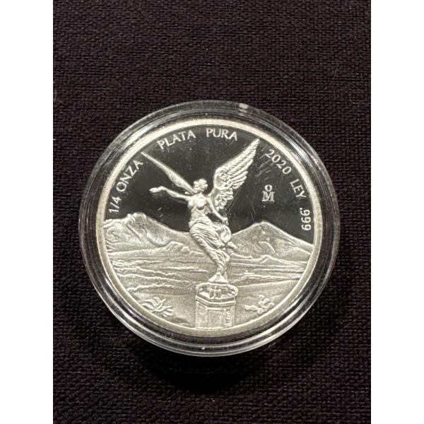 2020 Mexican Libertad 1/4 Troy Oz .999 Fine Silver Coin - Exceptional Condition - Limited Production