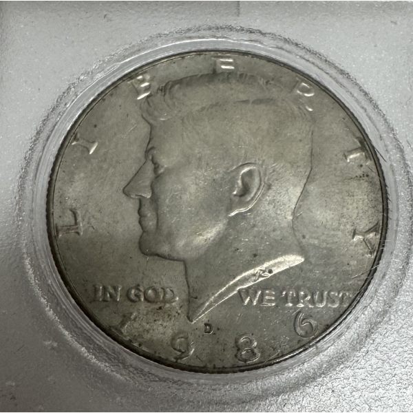 1986-D United States Kennedy Half Dollar- Beautiful Condition!