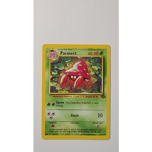 1999 Parasect #41/64 Pokemon Trading Card From The Jungle Set - Near Mint